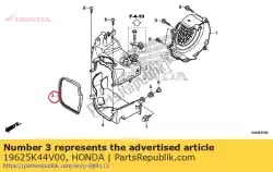 Ici, vous pouvez commander le linceul d'étanchéité auprès de Honda , avec le numéro de pièce 19625K44V00: