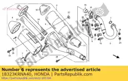 Tutaj możesz zamówić ochraniacz, exh. Pip od Honda , z numerem części 18323KRNA40: