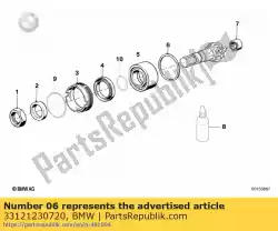 Here you can order the shim - 1,650mm         from BMW, with part number 33121230720: