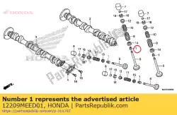 Aqui você pode pedir o vedação, haste da válvula em Honda , com o número da peça 12209MEED01: