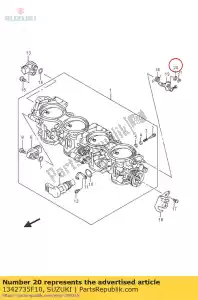 Suzuki 1342735F10 wasmachine - Onderkant