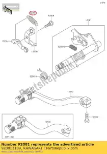 kawasaki 920811109 spring,change lever ke175-d3 - Bottom side