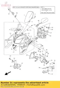 yamaha 3C32836E0000 support 2 - La partie au fond