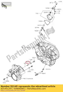 kawasaki 921451297 ressort, changer de position kvf650-a - La partie au fond