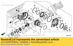 Ici, vous pouvez commander le cale e, couronne dentée (2. 06) auprès de Honda , avec le numéro de pièce 41534MCA000: