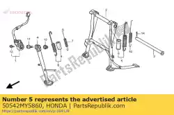 Aqui você pode pedir o spring assy., suporte principal em Honda , com o número da peça 50542MY5860: