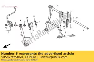 Honda 50542MY5860 spring assy., suporte principal - Lado inferior
