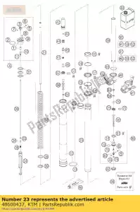 ktm 48600437 tubo interior d = 48 l = 595 - Lado inferior