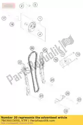 Aqui você pode pedir o corrente de distribuição 114t 08 em KTM , com o número da peça 78636013000: