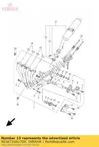 yamaha 90387106U700 coleira (3fh) - Lado inferior