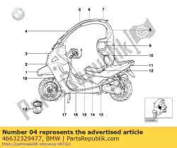 Here you can order the left column a cover from BMW, with part number 46632329477: