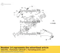 580395, Piaggio Group, ligar as lâmpadas de sinalização vespa px vespa px zapm74100, zapm74101 zapm74200, zapm743d 125 150 200 1985 1992 2007 2008 2011 2016 2017 2018, Novo