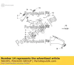 richtingaanwijzers schakelaar van Piaggio Group, met onderdeel nummer 580395, bestel je hier online: