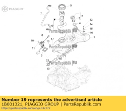 Aprilia 1B001321, Bedradingsclip, OEM: Aprilia 1B001321