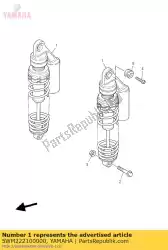 Here you can order the shock absorber assy, rear from Yamaha, with part number 5WM222100000: