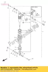 Tutaj możesz zamówić zespó? Amortyzatora, ty? Od Yamaha , z numerem części 2GC222002000: