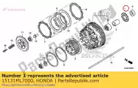 15131ML7000, Honda, pignone, trasmissione pompa olio (26t) honda  rvf vf vfr 750 800 1986 1987 1989 1990 1991 1992 1993 1994 1995 1996 1997 1998 1999 2000 2001 2002 2003 2004 2005 2006 2007 2008 2009 2010 2011 2012 2013 2017, Nuovo