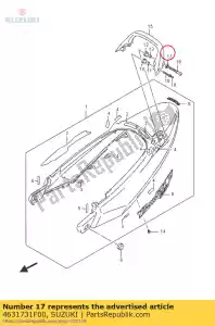 suzuki 4631731F00 podk?adka, hak - Dół