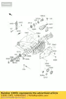 330011585, Kawasaki, arm-comp-swing kvf650-a1 kawasaki kfx kvf 650 700 2002 2003 2004 2005 2006 2007 2008 2009 2011, Nieuw