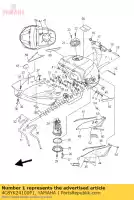 4C8YK24100P1, Yamaha, fuel tank comp. yamaha yzf r 1000 2007, New