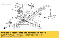 Aqui você pode pedir o subconjunto do cilindro, mestre da embreagem (nissin) em Honda , com o número da peça 22890MCP901:
