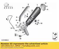 18518562357, BMW, rivestimento per marmitta terminale bmw  310 2016 2017 2018 2019 2020, Nuovo