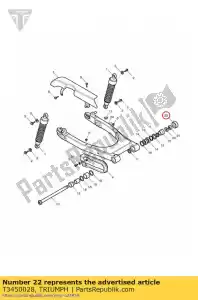 triumph T3450028 tapa de moldura 24 a / f - Lado inferior