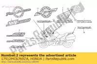 17512MCS760ZA, Honda, mark, l. benzinetank (###) honda st pan european  a st1300 st1300a 1300 , Nieuw