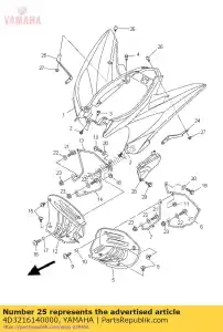 yamaha 4D3216140000 rester, fender 2 - La partie au fond