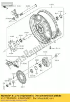 4107300402A, Kawasaki, wheel-assy, ??rr, greystone kawasaki ZX ninja r rr 600 6, Nieuw