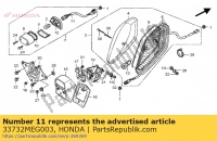 33732MEG003, Honda, cable comp., licencia, Nuevo