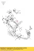 T2200435, Triumph, coperchio completo, morsetto silenziatore, sx triumph speed triple speed triple 210445 > 461331 1050 2005 2006 2007 2008 2009 2010 2011 2012, Nuovo