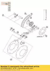 ktm 45109001001 cerchio 1,6x10 'alluminio - Il fondo