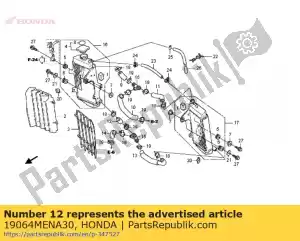 honda 19064MENA30 tubo d, acqua - Il fondo