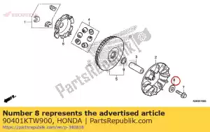 honda 90401KTW900 ring, 10,5x29x4 - Onderkant