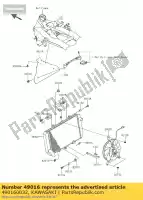 490160032, Kawasaki, sello de cubierta, viento caliente zr1000b7f kawasaki z 750 800 1000 2007 2008 2009 2010 2011 2012 2013 2014 2015 2016, Nuevo