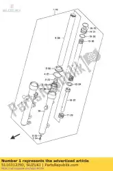 Aqui você pode pedir o amortecedor assy, ?? Para em Suzuki , com o número da peça 5110312J50: