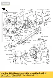 Aqui você pode pedir o throttle-assy vn1500-p1 em Kawasaki , com o número da peça 161631113: