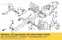 80122HN1000ZA, Honda, guardabarros, l. rr. lado * nh1 * (nh1 negro) honda trx 400 2000 2001 2002 2003 2004 2005 2006 2007, Nuevo