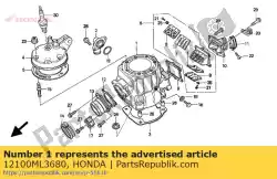 Qui puoi ordinare cilindro comp. Da Honda , con numero parte 12100ML3680: