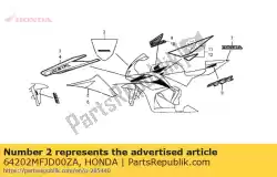 Here you can order the mark, windscreen * type1 * (type1) from Honda, with part number 64202MFJD00ZA: