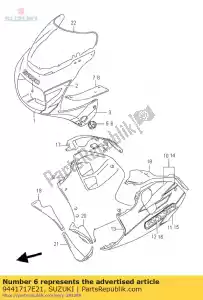 Suzuki 9441717E21 placa, turngn, l - Lado inferior