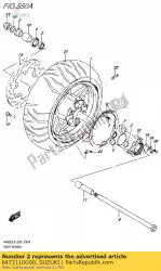 Aqui você pode pedir o espaçador, cubo traseiro em Suzuki , com o número da peça 6473110G00: