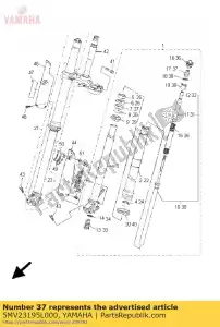 yamaha 5MV23195L000 rubber - Bottom side