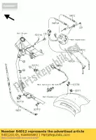 540120145, Kawasaki, kabel-gasklep, opening vn2000- kawasaki vn 2000 2005 2006 2008 2009 2010, Nieuw