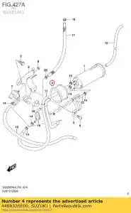 suzuki 4488326E00 cushion,caniste - Bottom side