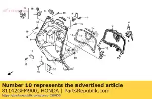 Honda 81142GFM900 spacer, binnendoos - Onderkant