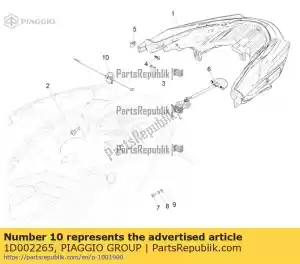 Piaggio Group 1D002265 zacisk - Dół