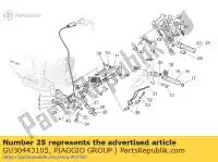 GU30443105, Piaggio Group, Voetsteun plaat moto-guzzi daytona rs sport carburatori sport corsa sport iniezione v 1000 1100 1994 1996 1997 1998 1999 2001 2002 2003, Nieuw