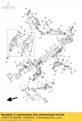 Here you can order the bracket, side stand from Yamaha, with part number 14B273210000: